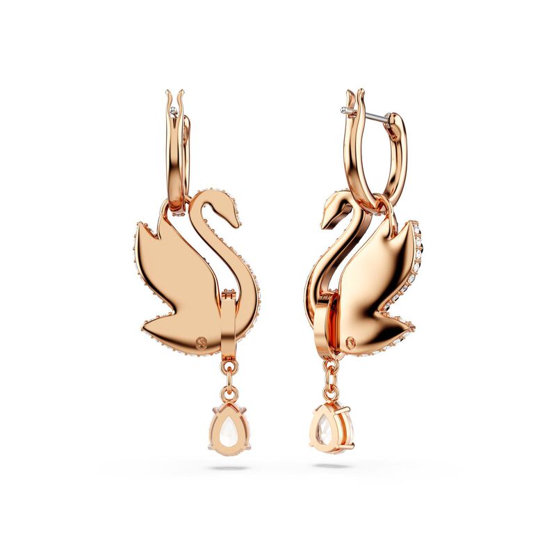 Swarovski Swan Drop Earrings image number 3