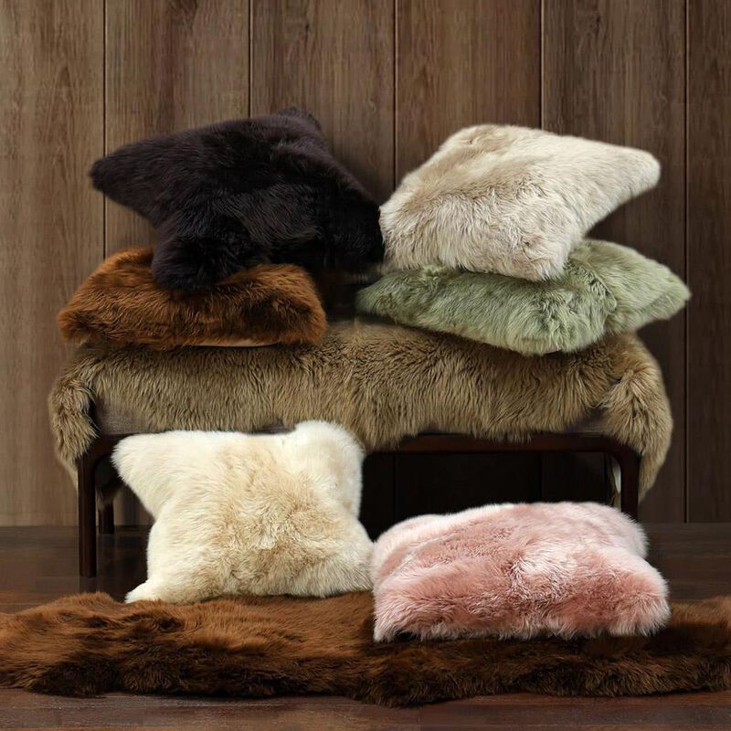 MM Linen NZ Wool Sheepskin Cushion 50x50 image number 1