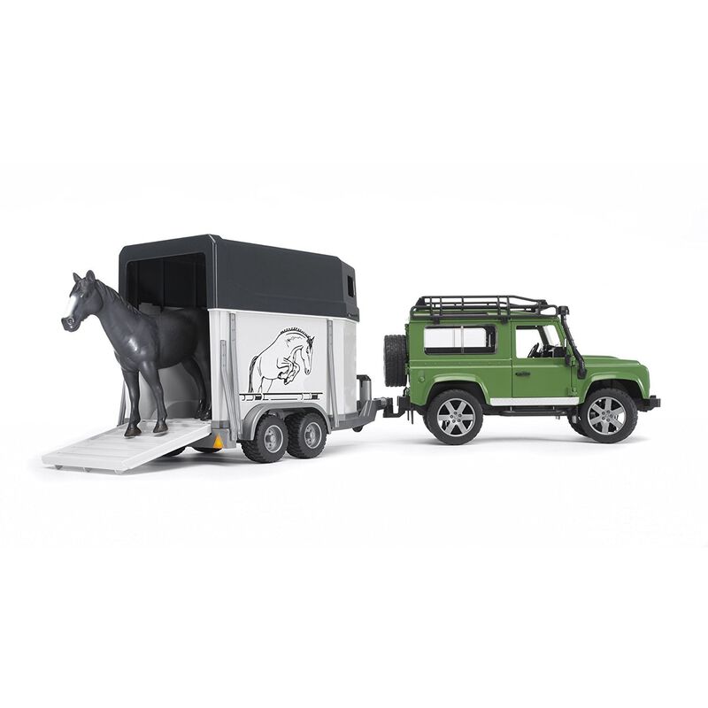 Bruder Land Rover & Horse Float image number 0