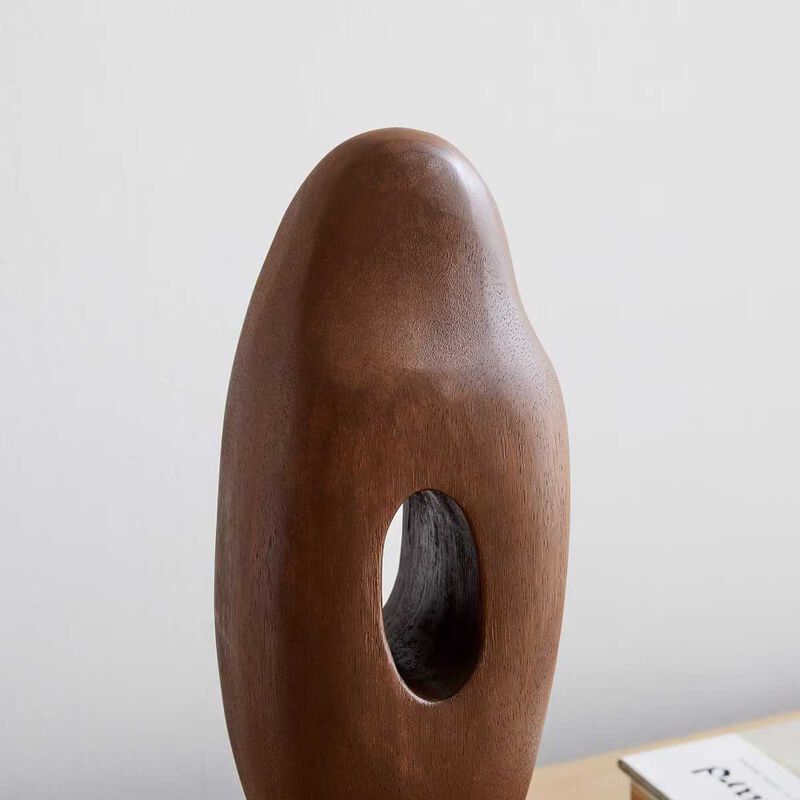 West Elm Alba Wood Sculptural Object image number 1