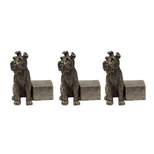 French Country Scottie Dog Pot Stand Small (3PC)