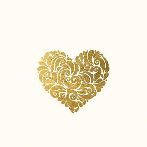 Image Gallery Heart Box 10 Monogram Deluxe Boxed Notecards