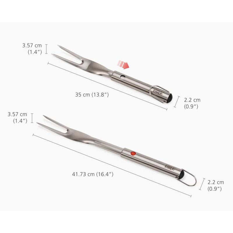 Joseph Joseph Grillout BBQ Fork With Retractable Head image number 2