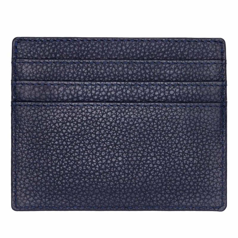 Hugo Boss Card Holder Classic Grained Navy image number 1