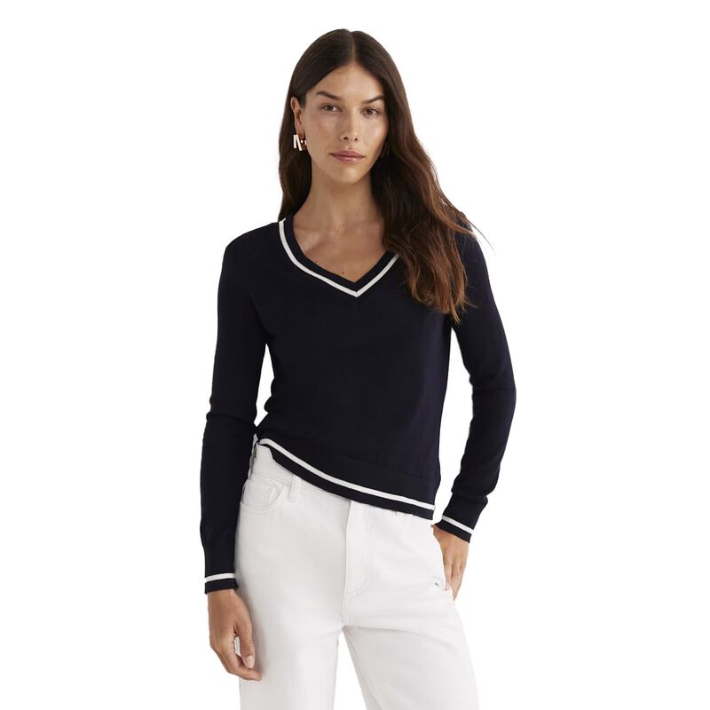 Sportscraft Francis Merino V Neck Knit image number 0