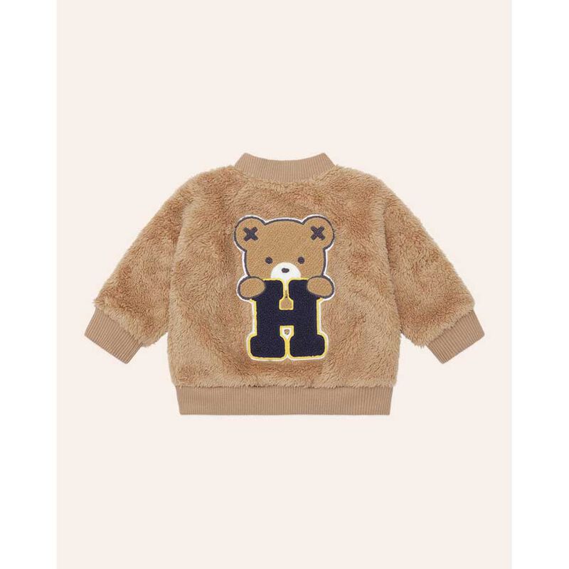 Huxbaby Varsity Furry Jacket 3M-2Y image number 3