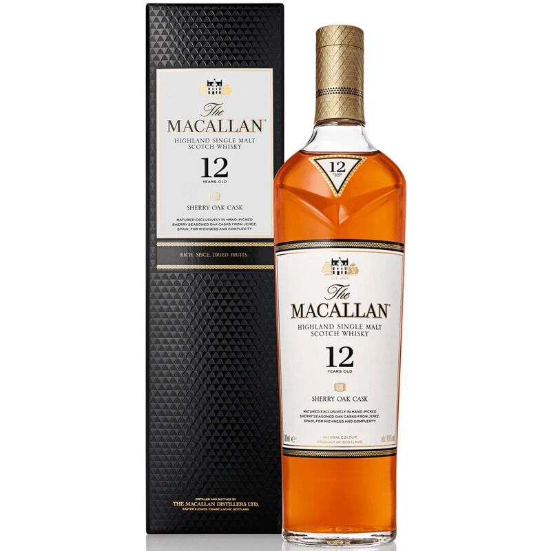 The Macallan Highland Whisky 12YO Sherry Cask 40% 700ml image number 1