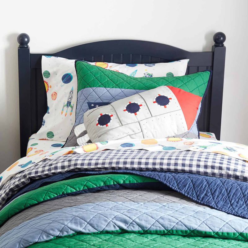 Pottery Barn Kids Light Up Rocket Pillow image number 1