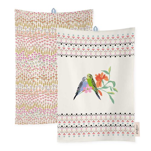 Cath Kidston Painted Table Cotton Tea Towels 2Pk