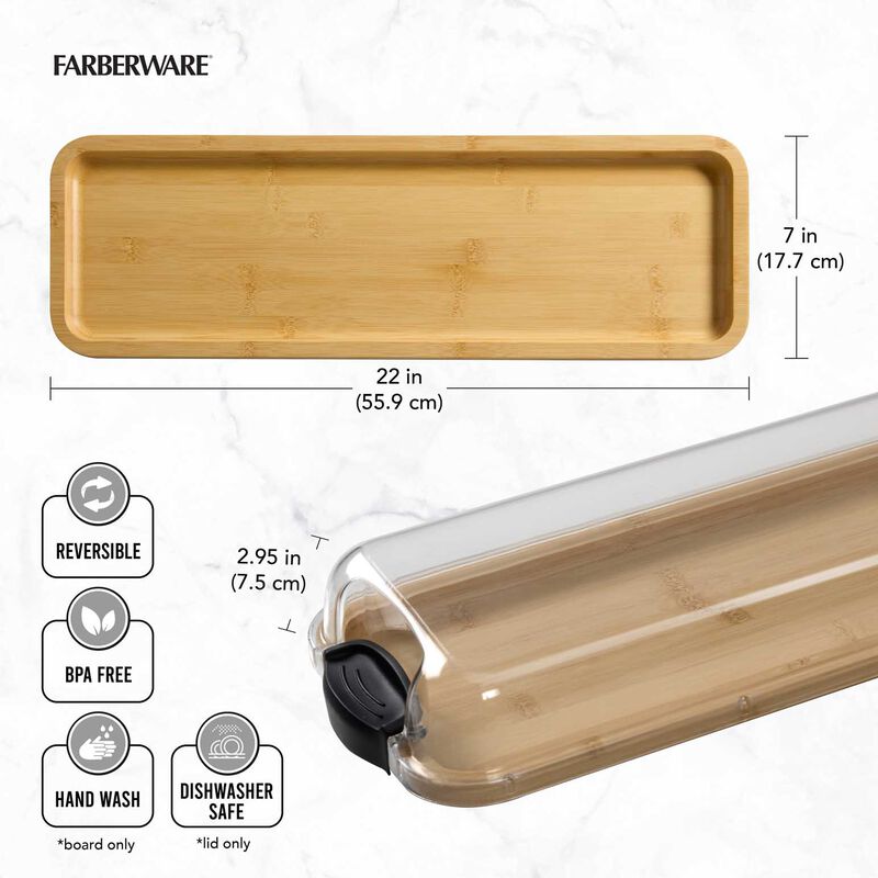 Farberware Build-A-Board Bamboo Platter 17.5x56cm image number 2