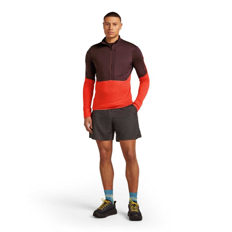 Icebreaker M Merino Blend 200 RealFleece Descender LS Half Zip image number 3