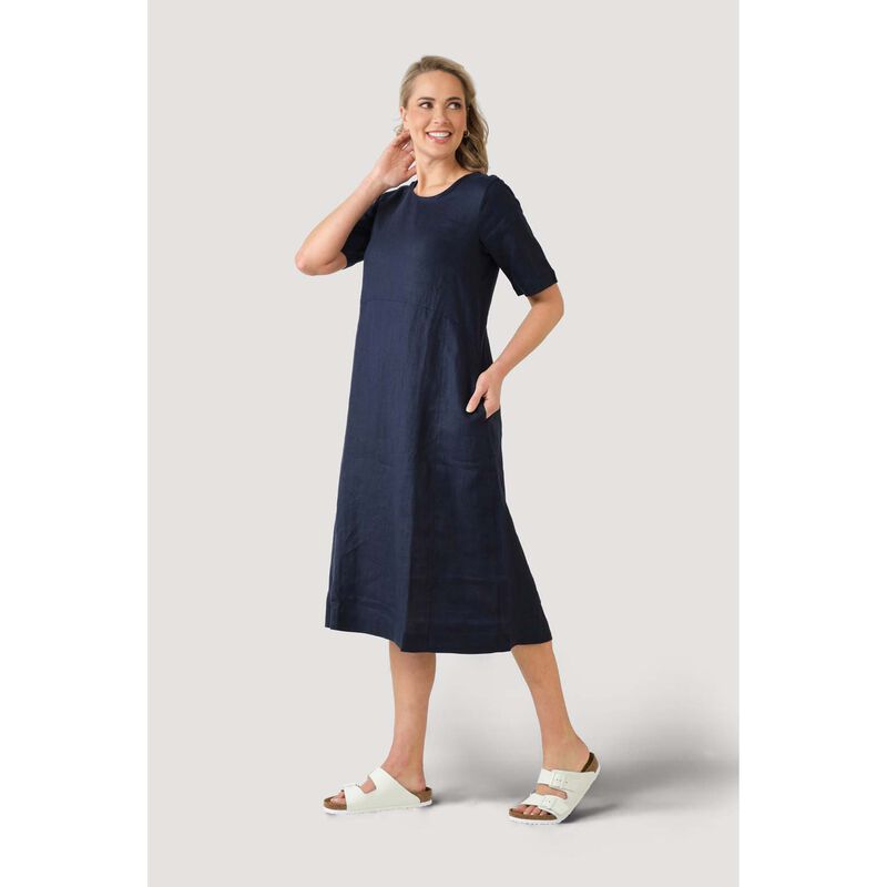 B Essentials Linen Midi Dress image number 11