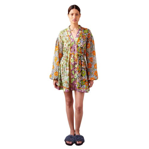 AL&Eacute;MAIS Orange Blossom Spliced Mini Dress