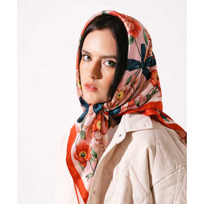 Artifact x Kelly Thompson Generations Square Silk Scarf image number 3