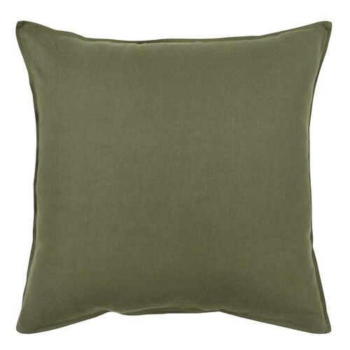Wallace Cotton Olive Loft Linen European Pillowcase