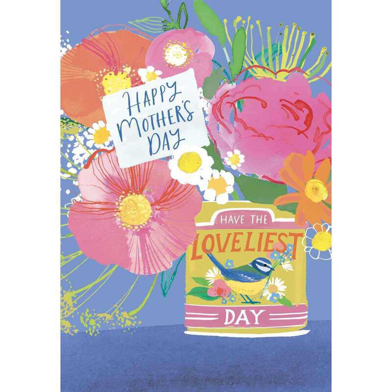 Image Gallery Flowers In Bird Vase Mother's Day Card image number 0