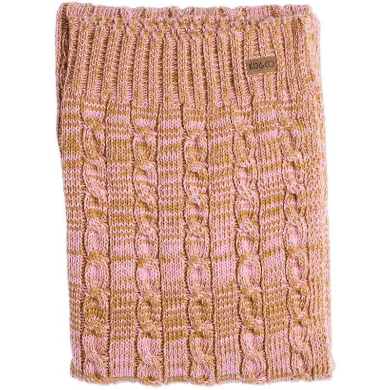 Kip&Co Toffee Swirl Cable Knit Blanket image number 0