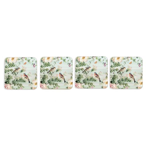 MM Linen Chinoiserie Coaster Set Of 4