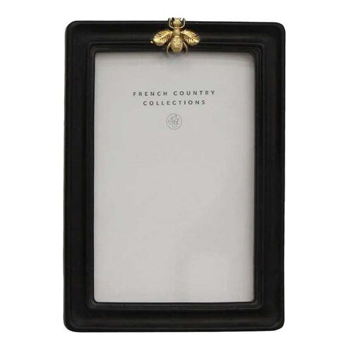 French Country Bee Black Photo Frame 5x7"