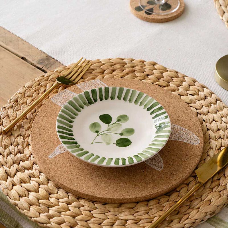 Selbrae House Ceramic Side Plate - Stripe Flora image number 1