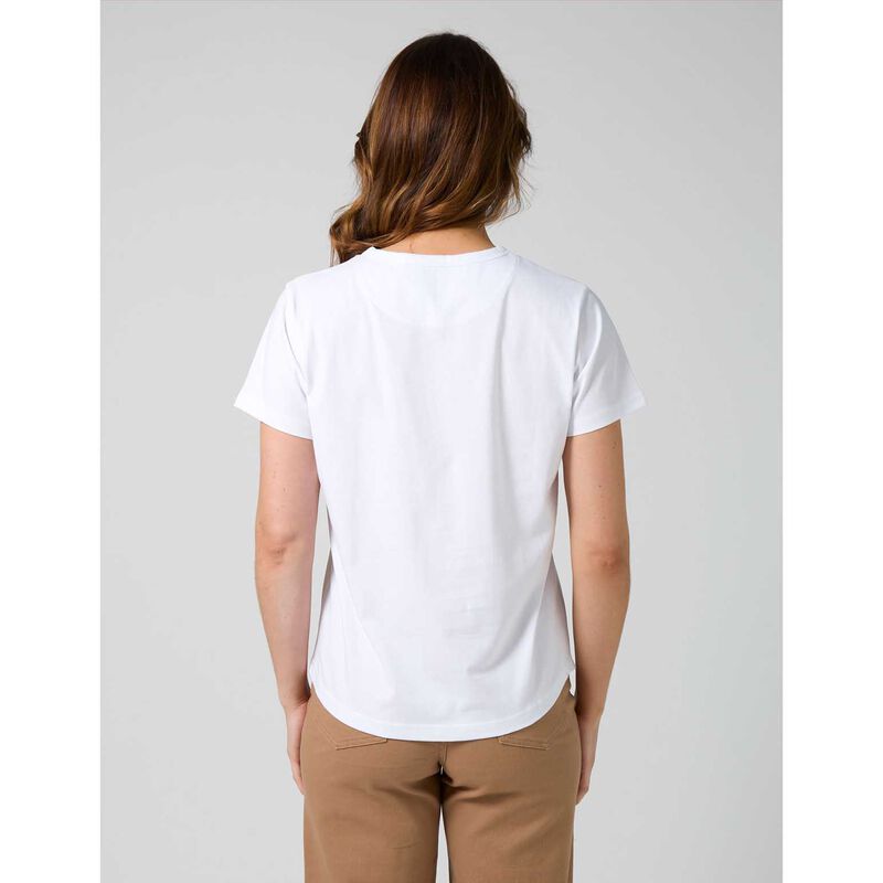 Stella + Gemma Ace Tee Leopard Cross White image number 1