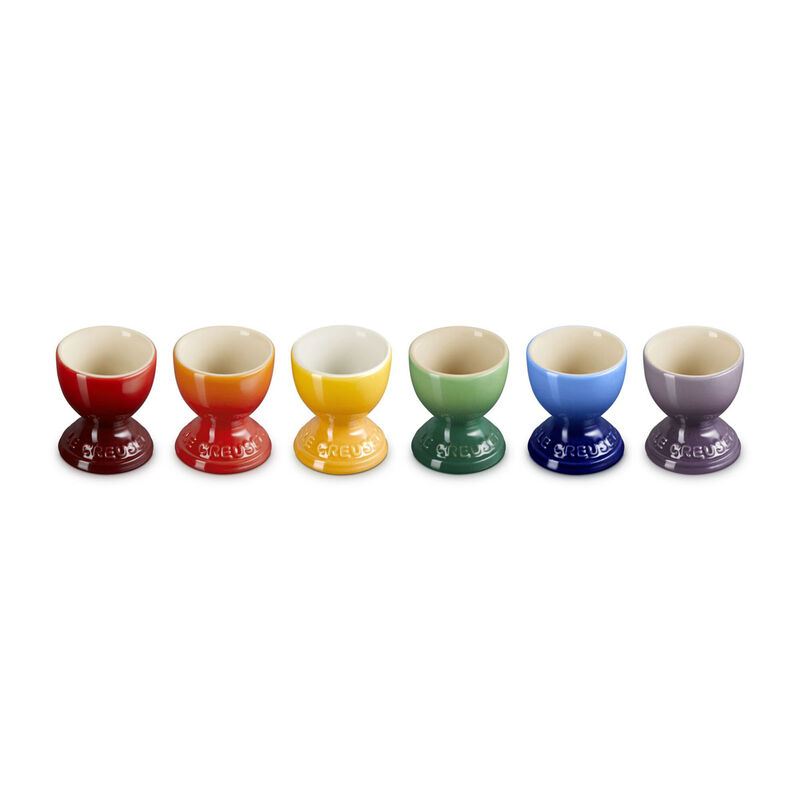 Le Creuset Stoneware Rainbow Set of 6 Egg Cups image number 0