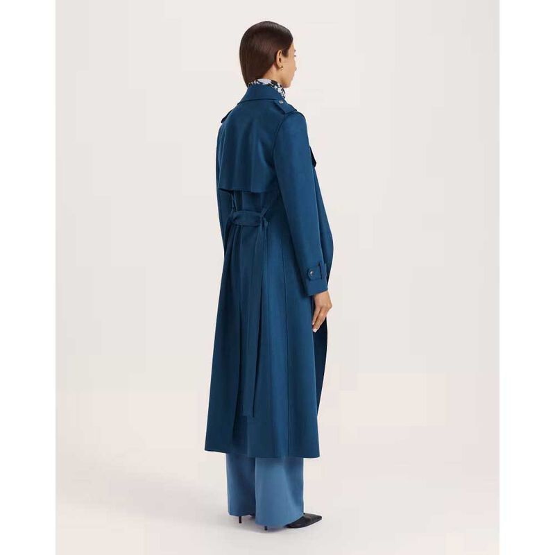 SABA Karla Wool Longline Trench image number 9