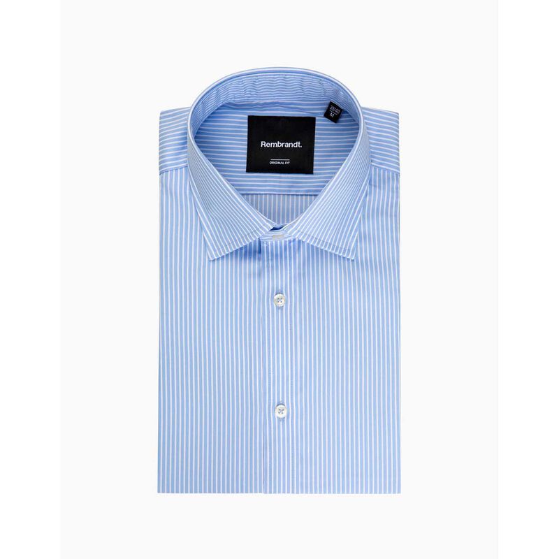Rembrandt London Sky Blue Stripe Shirt image number 2