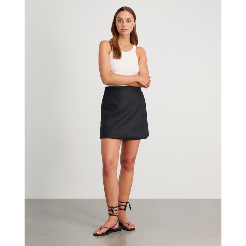 JAG Stella Linen Wrap Mini Skirt image number 3