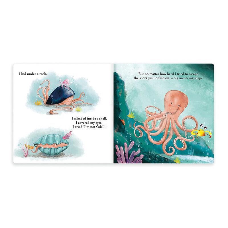 Jellycat The Fearless Octopus Book (Odell Octopus) image number 1