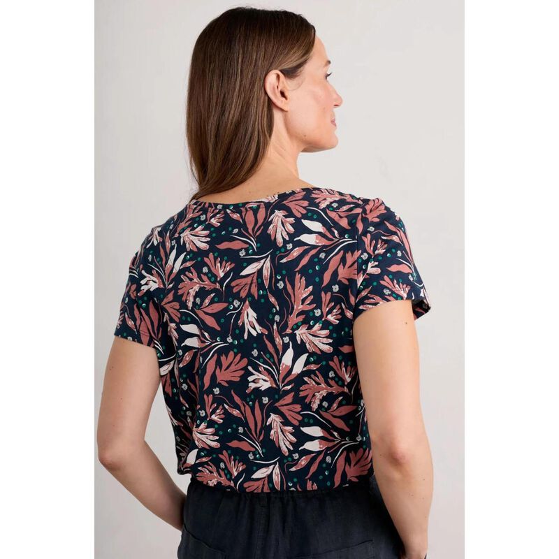 Seasalt Cornwall Appletree T-Shirt Seaweed Swirl Maritime image number 1