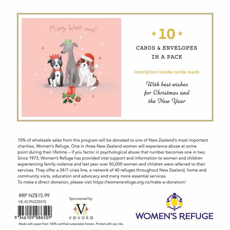 Women's Refuge Dog Presents Christmas Card Wallet image number 1