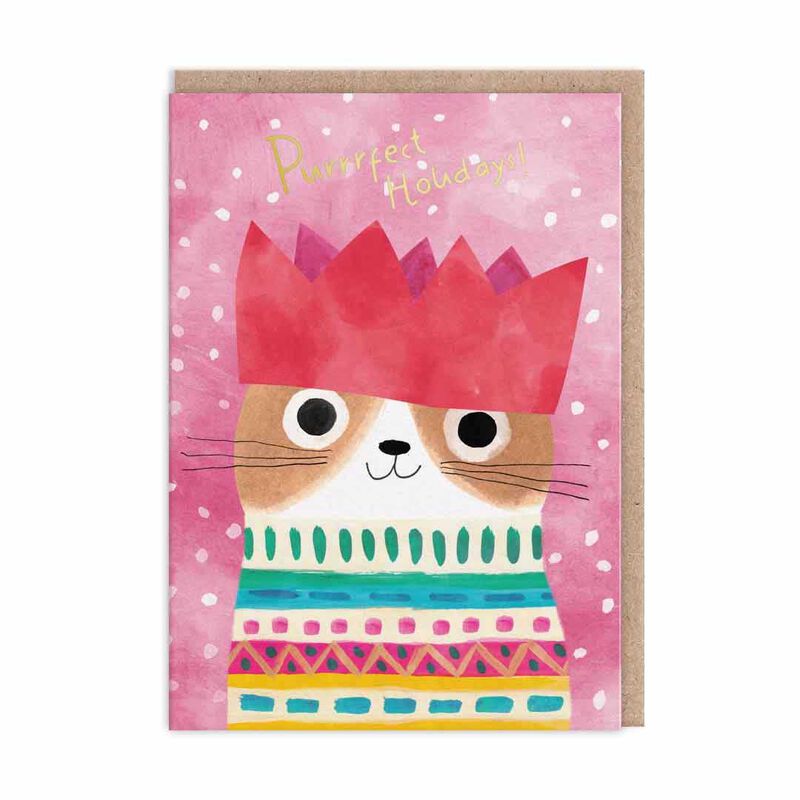 Ohh Deer Cats in Hats Pack of 9 Christmas Cards - 3 Designs image number 2