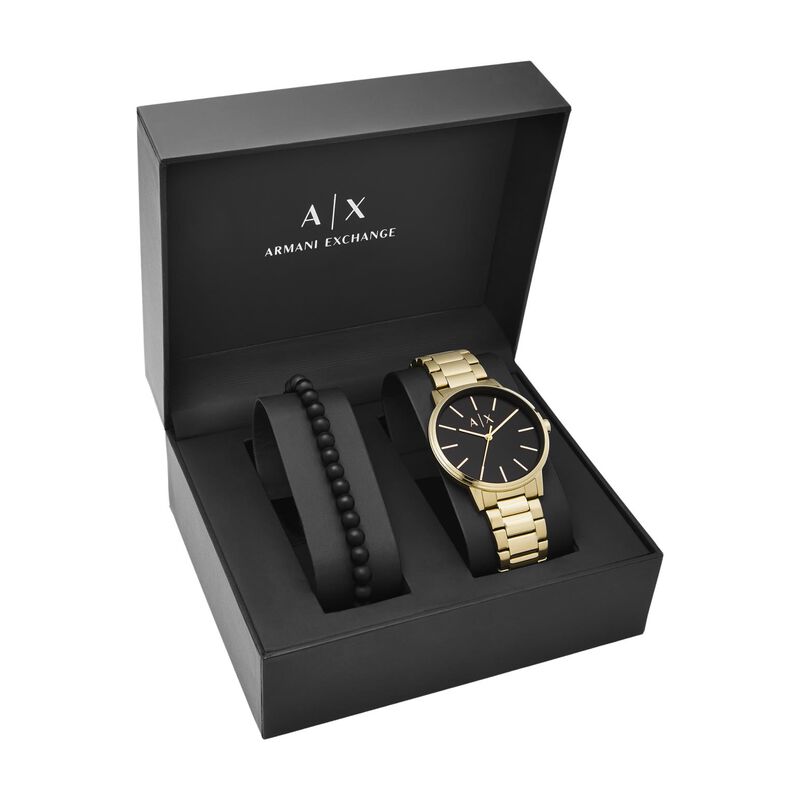 Armani Exchange Cayde Gold Analog Watch AX7119 image number 2