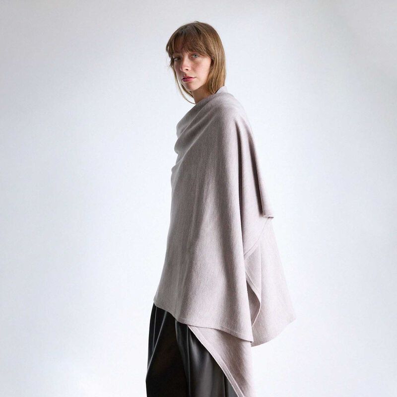 GOOD&CO Oversized Knitted Wrap - Dove image number 1