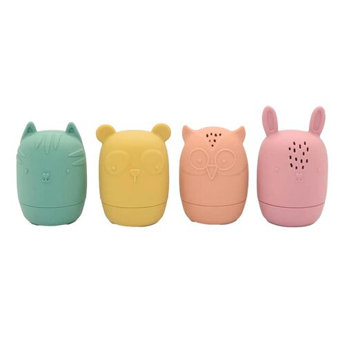 Classical Child Silicone Animals Bath Toy Set