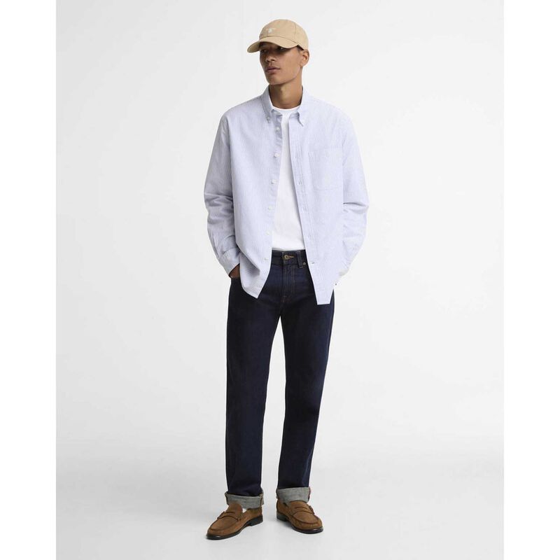 Barbour Striped Authentic-Fit Long-Sleeved Shirt image number 3