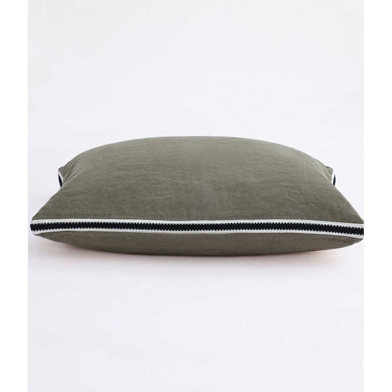 MM Linen Linea Olive Cushion 60x40 image number 3