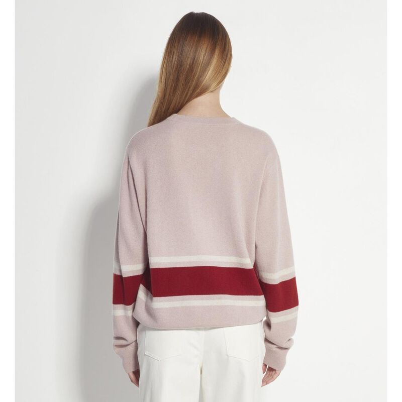 Juliette Hogan Stripe Crew Sweater image number 1