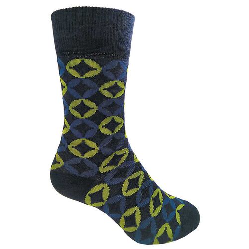 Lorenzo Uomo Overlap Circles Sock