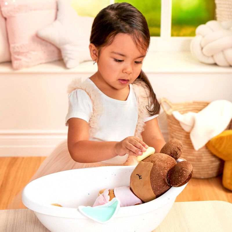 Lullababy 14" Doll Plush Bath - Med Skin Tone image number 1