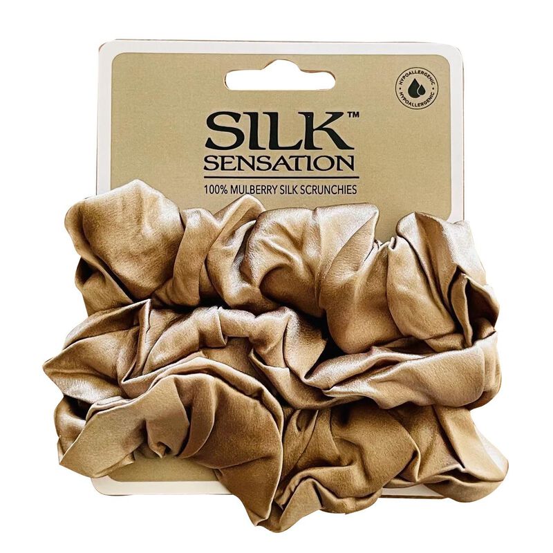 Silk Sensation Large Silk Scrunchies - 3pk image number 2