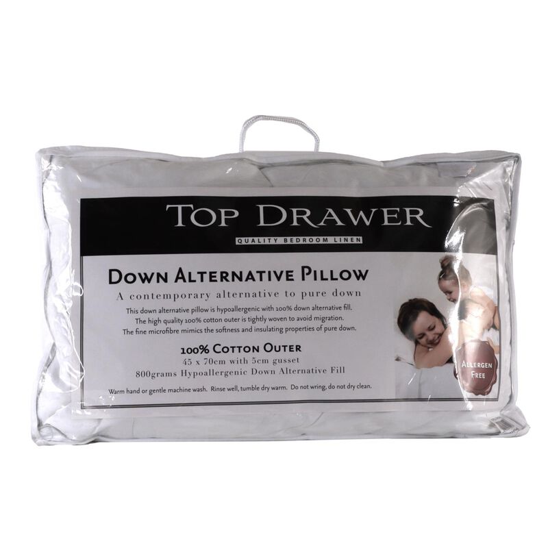 Top Drawer Down Alternative Pillow 800g image number 0