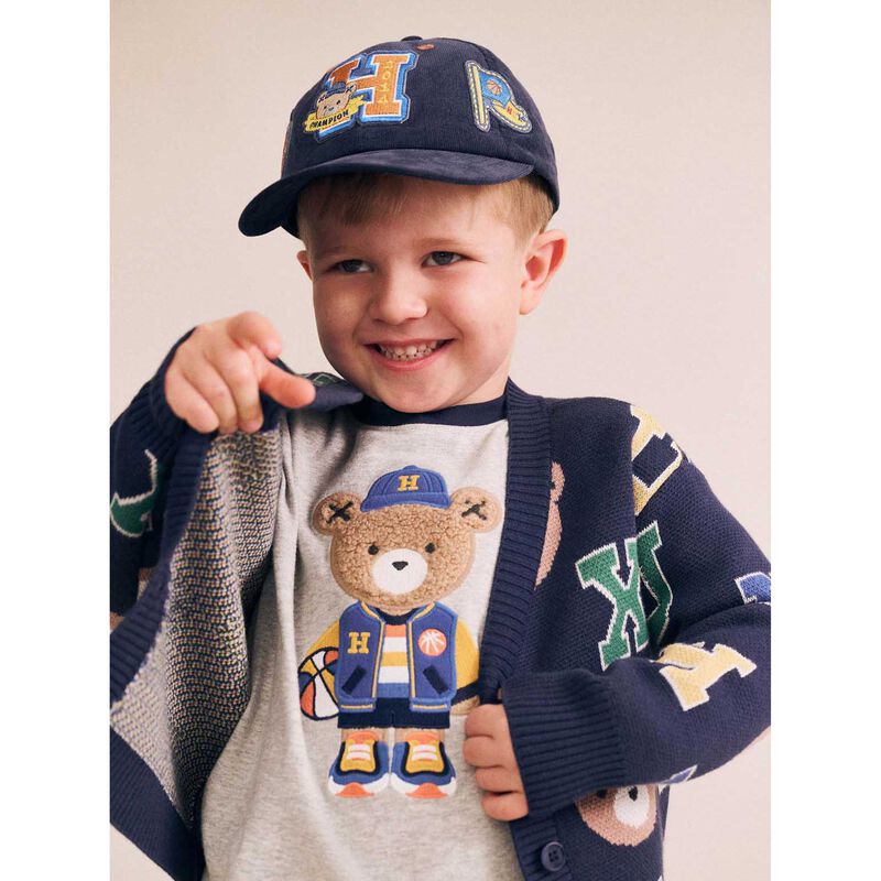 Huxbaby Varsity Letter Hux Cardi 1-2Y image number 3
