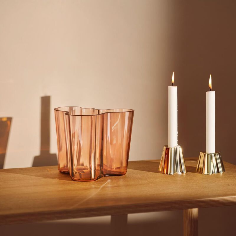iittala Alvar Aalto Collection Candleholder 50mm Brass image number 1
