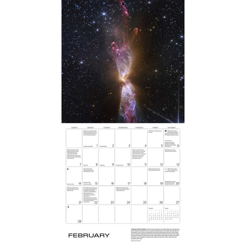 Pomegranate Space Wall Calendar 2027 image number 1