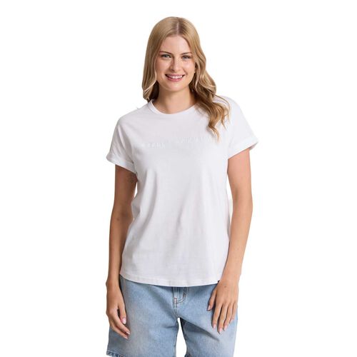 Stella + Gemma Soho Cuff Crew White
