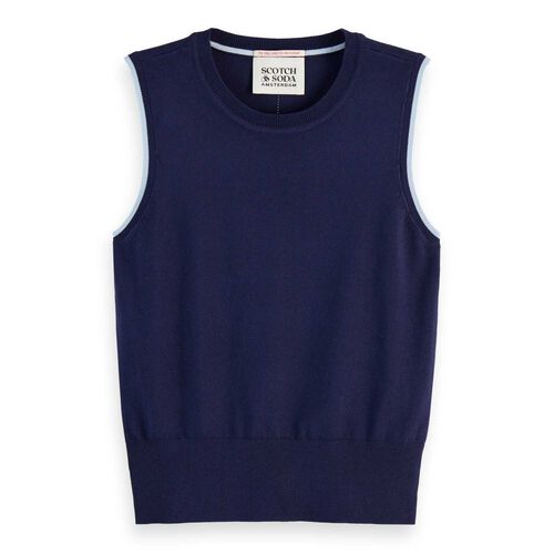 Scotch & Soda Crew Neck Relaxed Knitted Tank