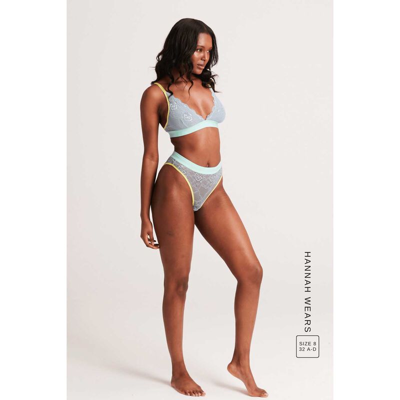 Lemonade Dolls Signature Lace High Waisted Brief - Trilogy Denim image number 3