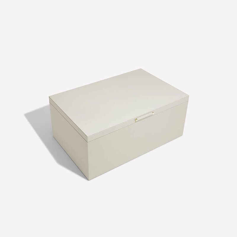 Stackers Medium Lidded Storage Box Oatmeal image number 1